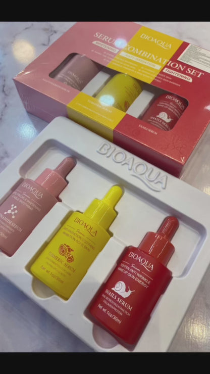 Kit 3 Serum antiedad hidratante BIOAQUA