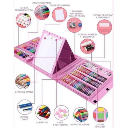 Kit de dibujo de 208 piezas 🖌️🎨