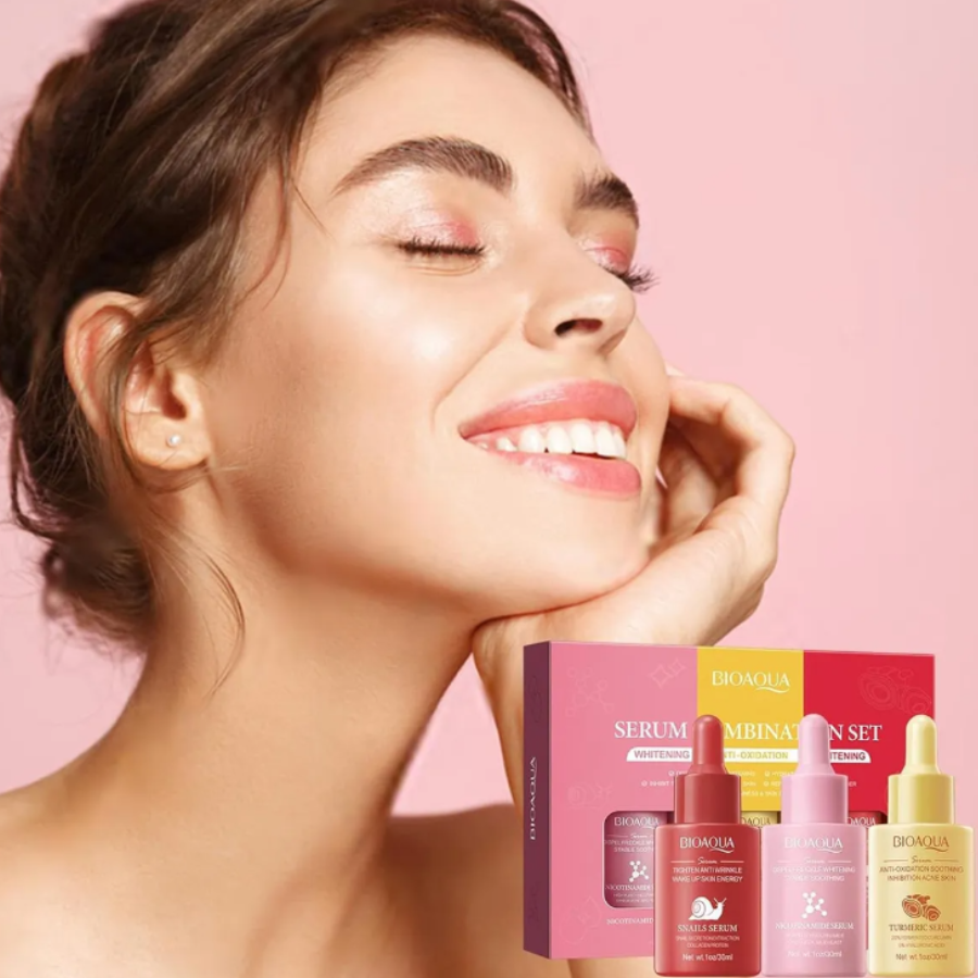 Kit 3 Serum antiedad hidratante BIOAQUA