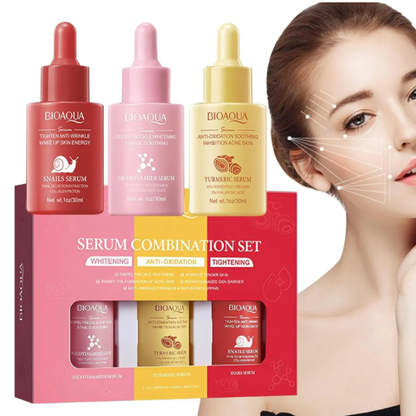 Kit 3 Serum antiedad hidratante BIOAQUA