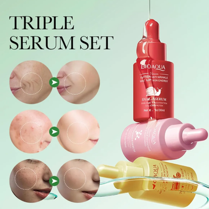 Kit 3 Serum antiedad hidratante BIOAQUA